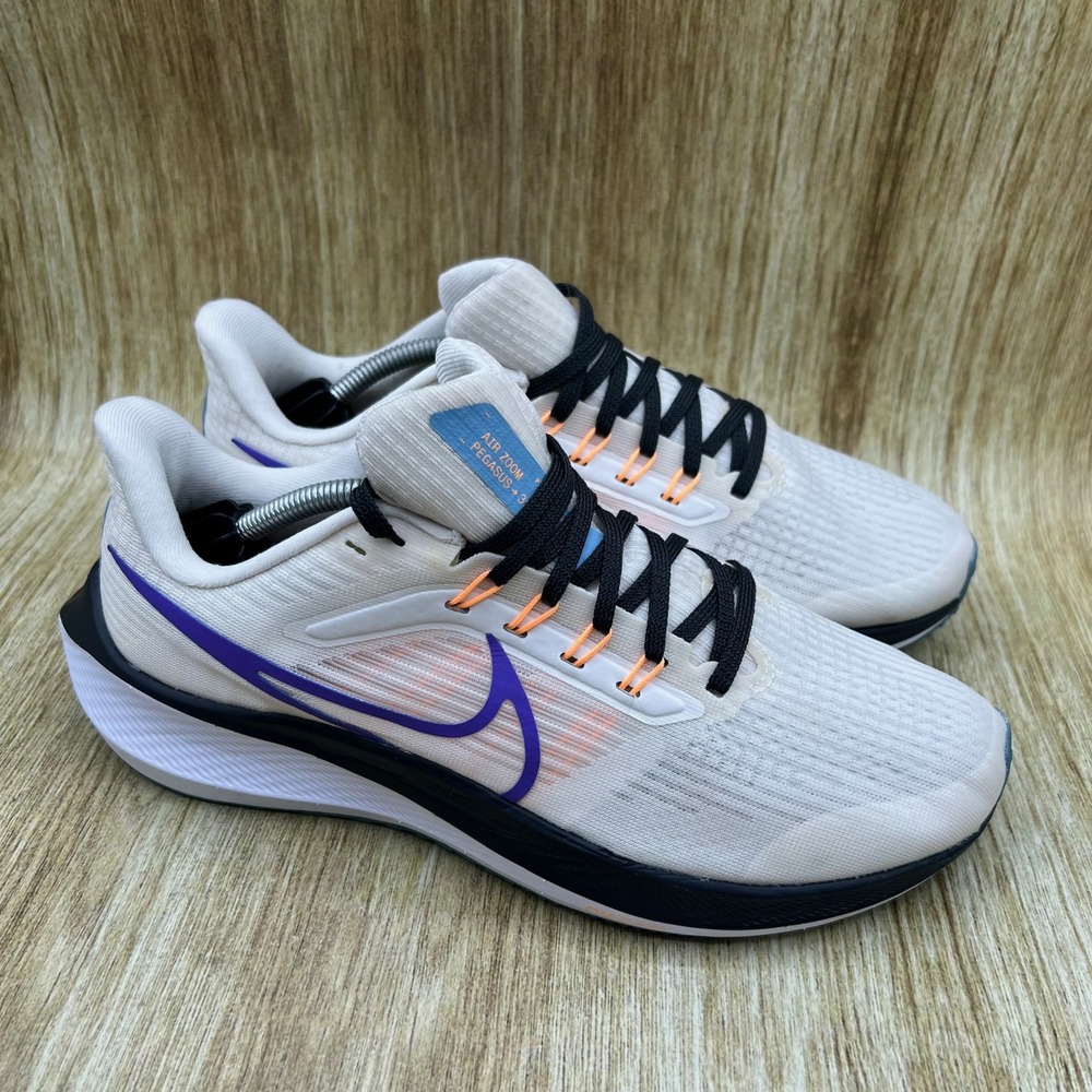 Nike Air Zoom Pegasus 39 Women's Size 8.5 White Purple Running Shoes DM0173-006
